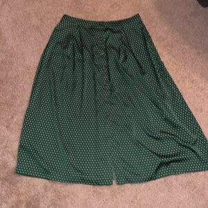 Who What Wear Polka Dot Maxi Skirt